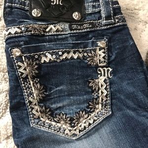 *SOLD* Floral Miss Me Jeans